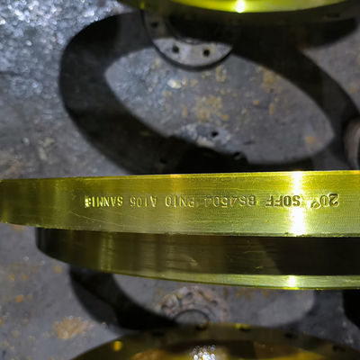 kwaliteit  Slip On ANSI Pipe Flange Yellow Painting SCH5s-SCH160 Wall Thickness fabriek